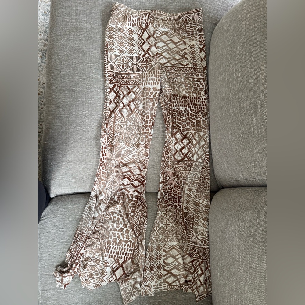 Funky Geometric Patterned Flared Pants